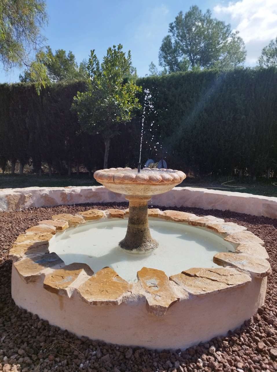 Fuente de jardín terminada en Alicante